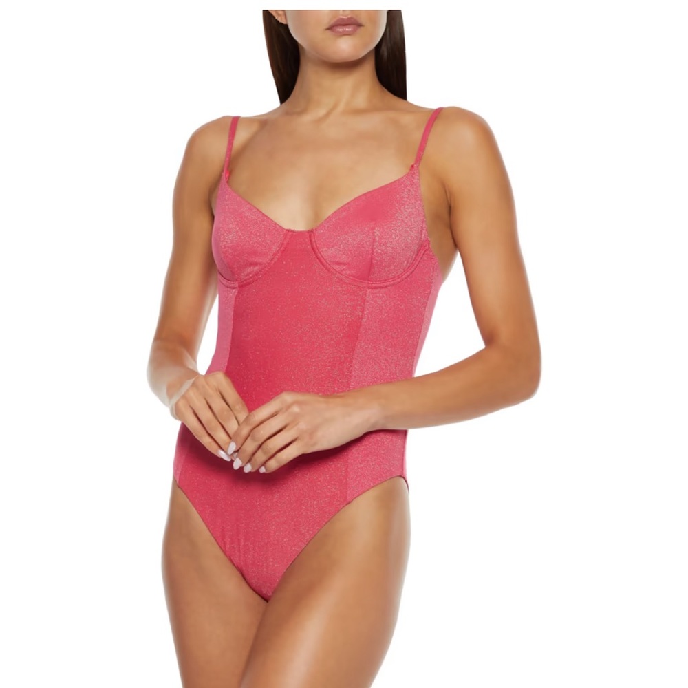 Onia Isabella Metallic One Piece Swimsuit